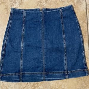 Wild Fable Seamed Denim Mini Skirt